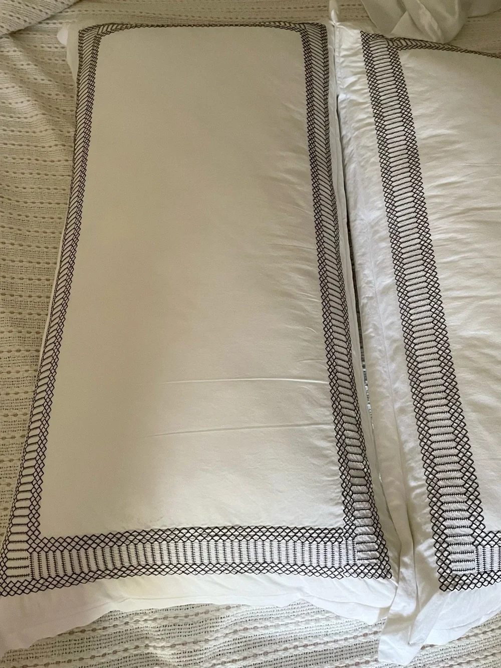 Hotel Collection Chain Links Embroidery Embroidery Bedding Set Duvet King Shams